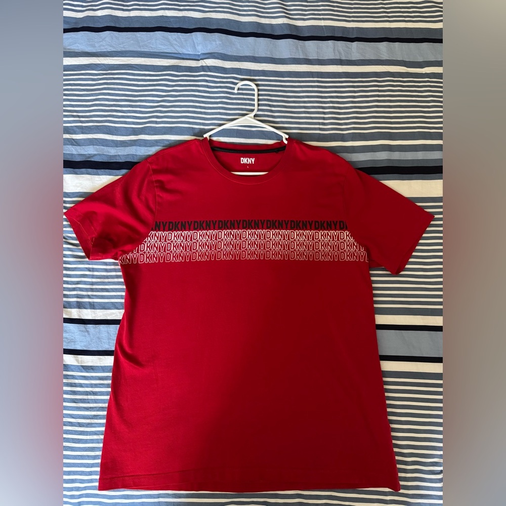 DKNY Men's Bold Red Tee